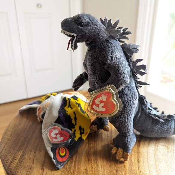 TY Beanie Baby Godzilla and Mothra - Picture 2 of 4